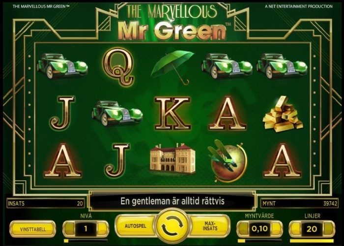 The Marvellous mr green automat
