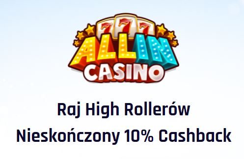 all in casino cashback